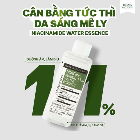  Nước cân bằng tinh chất dưỡng trắng Niacinamide 11% Derma Factory 150ml 