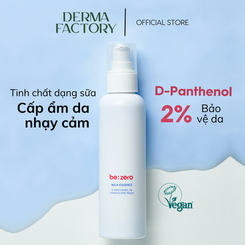  Tinh chất dạng sữa làm dịu cho da nhạy cảm Derma Factory BE;ZERO Milk Essence 150ml 