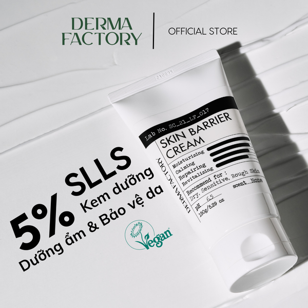  Kem dưỡng phục hồi và bảo vệ da Derma Factory Skin Barrier Cream 150g 