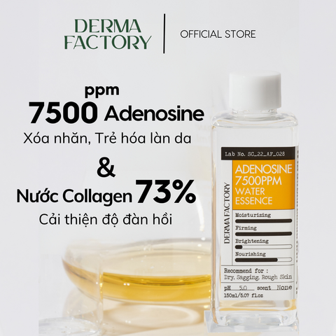  Nước tinh chất trẻ hóa Derma Factory Adenosine 7500ppm 150ml 