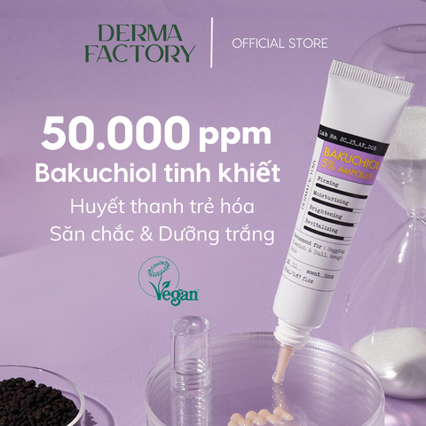  Tinh chất dưỡng sáng, chống nhăn và trẻ hóa da Derma Factory Bakuchiol 5% Ampoule 