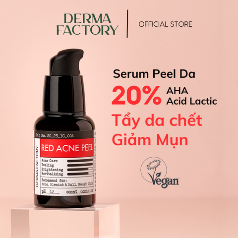  Tinh chất tẩy da chết hóa học Derma Factory Red Acne Peel 30g 