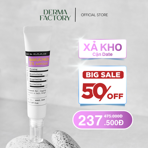  Tinh chất dưỡng sáng, chống nhăn và trẻ hóa da Derma Factory Bakuchiol 5% Ampoule 