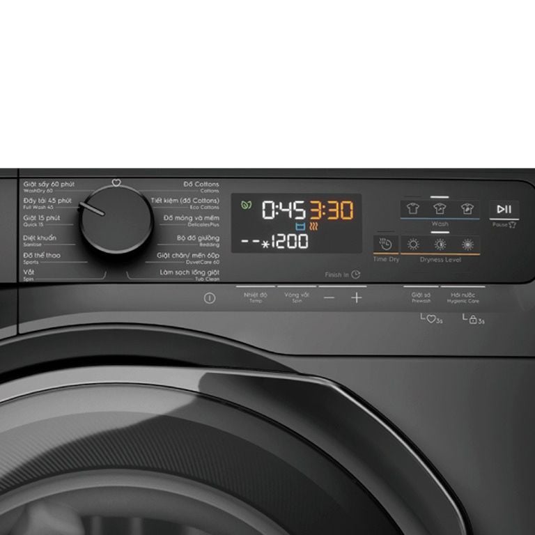 Máy giặt lồng ngang Electrolux Inverter giặt 13 kg + sấy 9 kg EWW1343P5SC