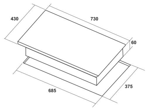 Bếp từ 2 vùng nấu Hafele HC-I73241B  536.61.859 5200W