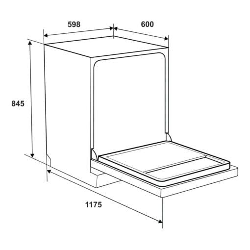 Máy rửa bát 14 bộ Hafele HDW-F602TB [ 535.29.552 ]