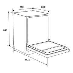 Máy rửa bát 14 bộ Hafele HDW-F602TB [ 535.29.552 ]