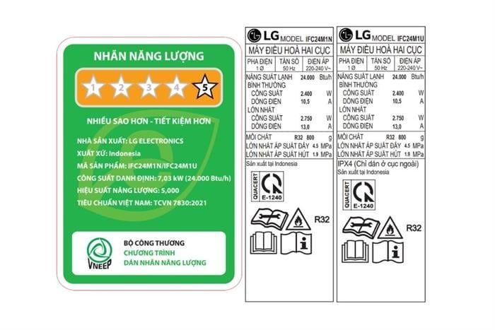 Điều hòa LG Inverter 2.5 HP IFC24M1