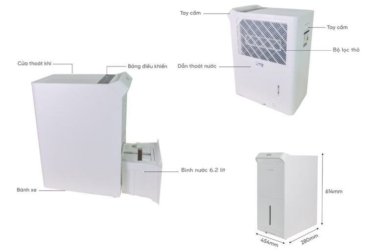 Máy hút ẩm Lumias LMD-50L công suất hút 50 lít/ngày