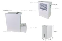 Máy hút ẩm Lumias LMD-50L công suất hút 50 lít/ngày