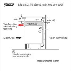 Bếp từ 2 vùng nấu Chef’s MID2009I Inverter kính Ceramic 4400W