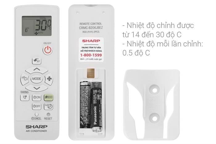 Điều hòa Sharp inverter 9000 BTU 1 chiều AH-X10CEWC