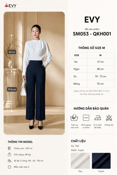  QUẦN ÂU QKH001 