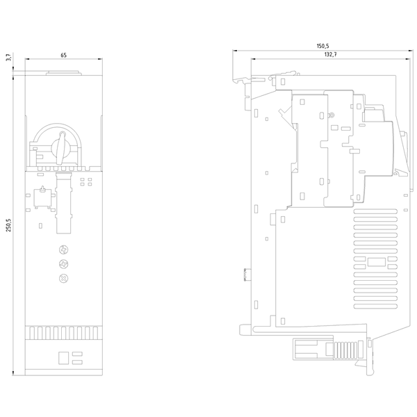 3RK1301-0CB20-0AB4 DSS1E-X cho bộ khởi động mềm trực tiếp có tính năng cao ET 200S chuyển mạch electron 2,4-16 A Siemens