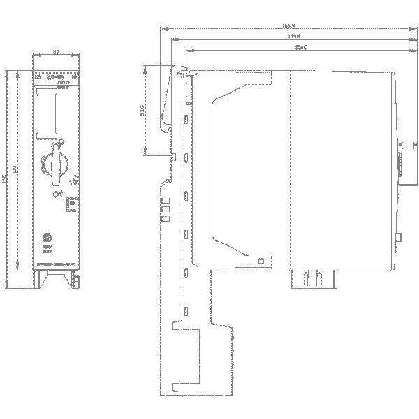3RK1308-0AD00-0CP0 Bộ khởi động trực tiếp bảo vệ quá tải điện tử lên đến 4 kW / 400 V 2,8 A lên đến 9 A Siemens
