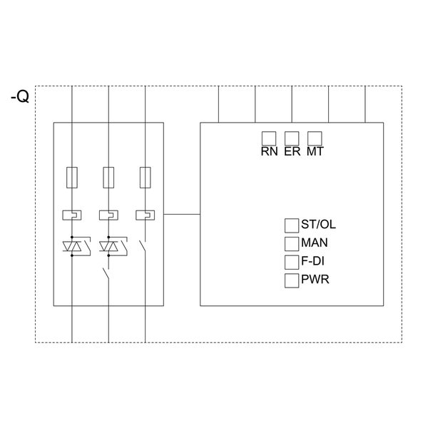 3RK1308-0CD00-0CP0 Bộ khởi động trực tuyến an toàn bảo vệ quá tải điện tử lên đến 4 kW/400 V 2,8-9 A Siemens