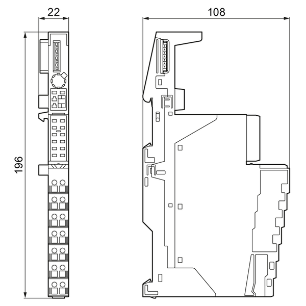 3RK1903-0AA00 Mô-đun đầu cuối cho mô-đun nguồn PM-D cho nhóm nguồn điện tiềm năng U1/U2 Siemens