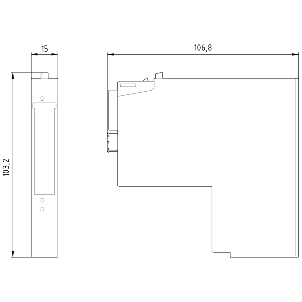 3RK1903-0BA00 PMD cho mô-đun nguồn ET 200S cho bộ khởi động 24 V DC Siemens