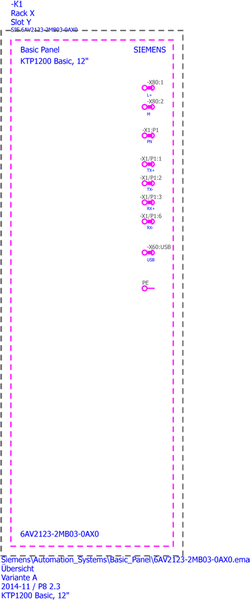 6AV2123-2MB03-0AX0 SIMATIC HMI KTP1200 Màu cơ bản PN Siemens