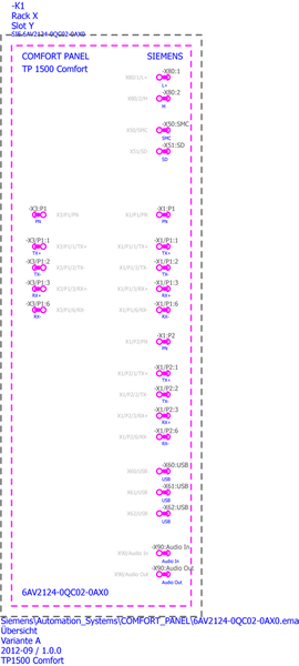 6AV2124-0QC02-0AX0 SIMATIC HMI TP1500 Comfort Siemens