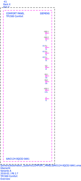 6AV2124-0QC02-0AX1 SIMATIC HMI TP1500 Comfort Siemens