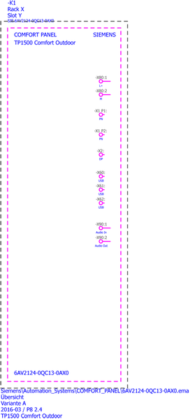 6AV2124-0QC13-0AX0 SIMATIC HMI TP1500 Comfort Outdoor Siemens