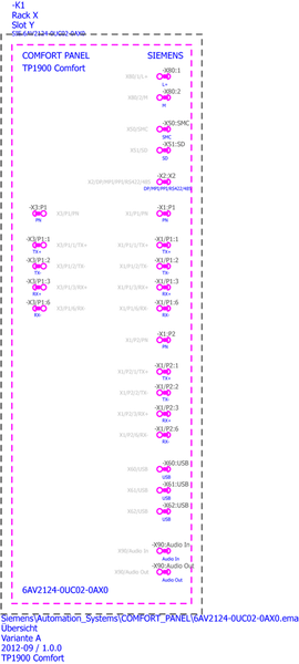 6AV2124-0UC02-0AX0 SIMATIC HMI TP1900 Comfort Siemens