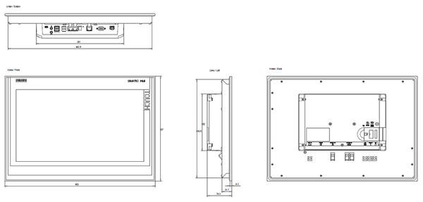 6AV2124-0UC02-0AX0 SIMATIC HMI TP1900 Comfort Siemens