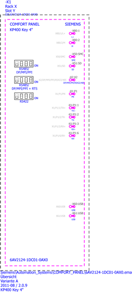 6AV2124-1DC01-0AX0 SIMATIC HMI KP400 Comfort Siemens