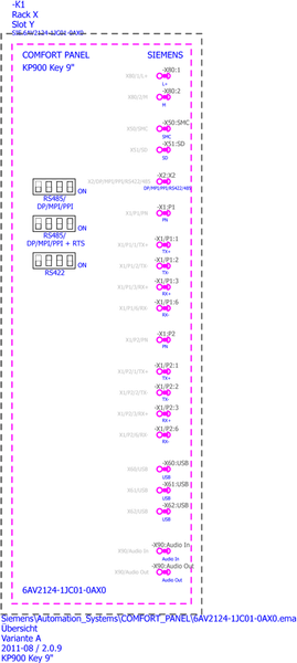 6AV2124-1JC01-0AX0 SIMATIC HMI KP900 Comfort Siemens