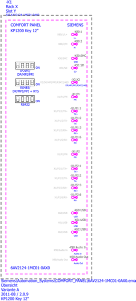 6AV2124-1MC01-0AX0 SIMATIC HMI KP1200 Comfort Siemens