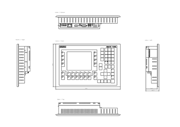 6AV6643-0BA01-1AX0 SIMATIC HMI OP 277 Siemens
