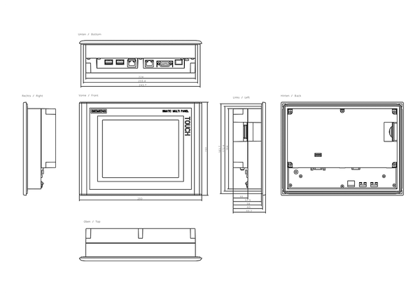 6AV6643-0CB01-1AX1 SIMATIC HMI MP277 8 Touch Ex 2/22 từ ngày 1 tháng 10 năm 2020 chỉ có sẵn khi đặt hàng linh kiện thay thế Siemens