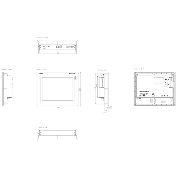 6AV6644-0AA01-2AX0 SIMATIC HMI MP377 12 cảm ứng Ex 2/22 từ ngày 1 tháng 10 năm 2020 chỉ có sẵn khi đặt hàng linh kiện thay thế Siemens