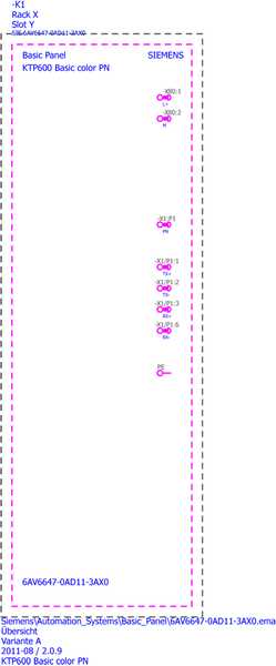 6AV6647-0AD11-3AX0 SIMATIC HMI KTP600 Màu cơ bản PN Siemens