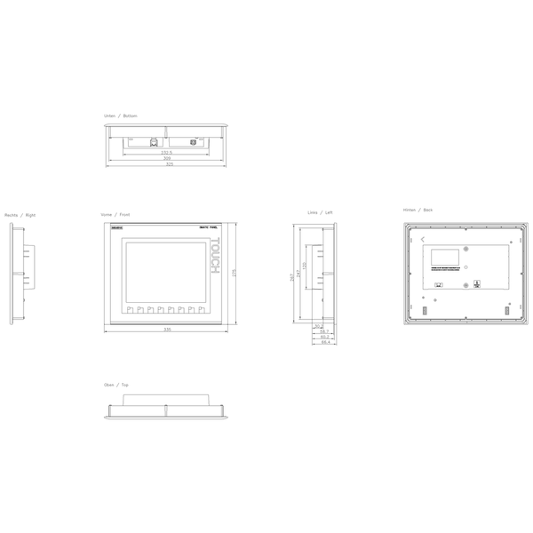 6AV6647-0AF11-3AX0 SIMATIC HMI KTP1000 Basic màu PN Siemens