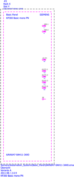 6AV6647-0AH11-3AX0 SIMATIC HMI KP300 Basic mono PN Siemens