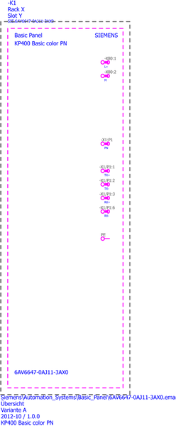 6AV6647-0AJ11-3AX0 SIMATIC HMI KP400 Màu cơ bản PN Siemens