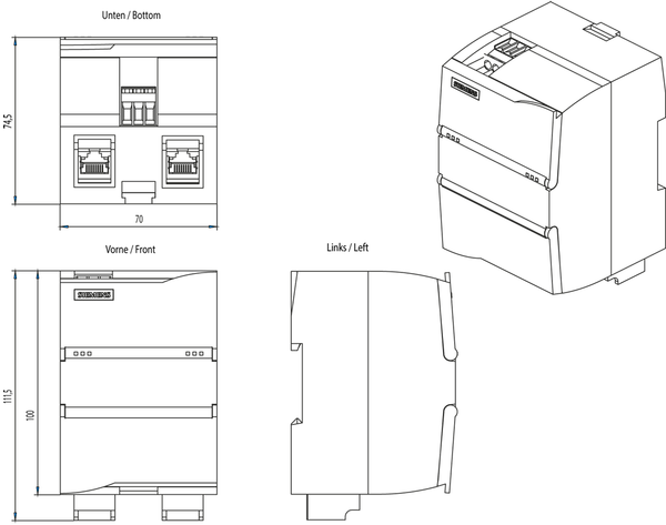 6BK1622-0AA00-0AA0 SIMATIC NET PN/M-Bus LINK Siemens