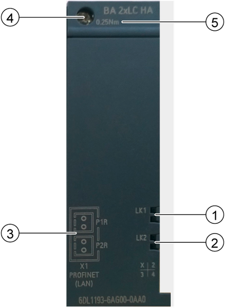 6DL1193-6AG00-0AA0 SIMATIC ET 200SP HA BA 2xLC Siemens