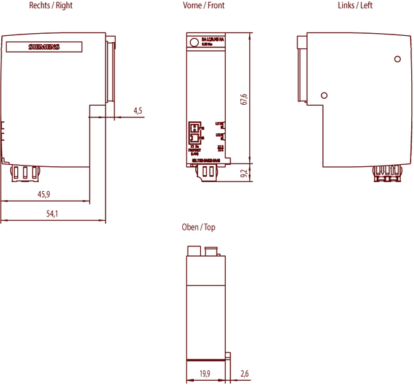 6DL1193-6AG20-0AA0 SIMATIC ET 200SP HA BA LC/RJ45 Siemens