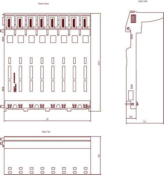 6DL1193-6GC00-8NN0 Mô-đun SIMATIC ET 200SP HA 8x không có bus nguồn 8x không có bus nguồn Siemens