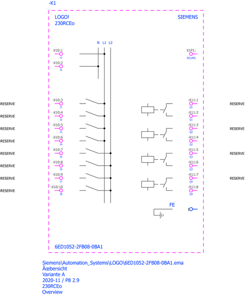 6ED1052-2FB08-0BA1 LOGO! 230RCEO Siemens
