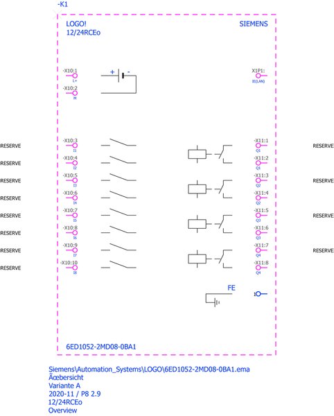 6ED1052-2MD08-0BA1 LOGO! 12/24RCEO Siemens