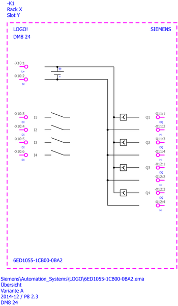 6ED1055-1CB00-0BA2 LOGO! DM8 24 Cho LOGO! 8 Siemens