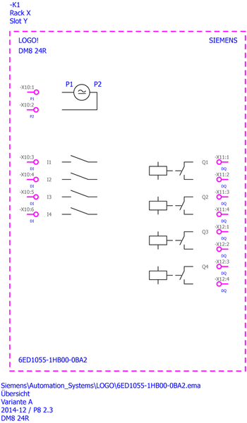 6ED1055-1HB00-0BA2 LOGO! DM8 24R cho LOGO! 8 Siemens