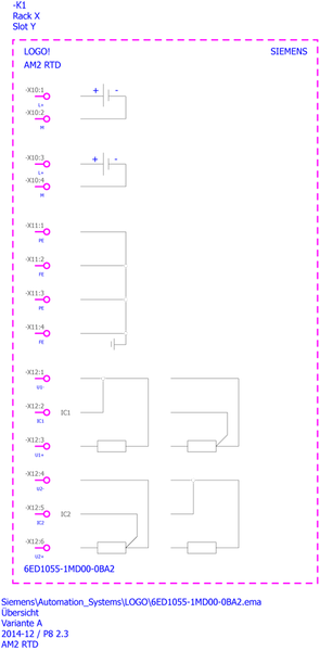 6ED1055-1MD00-0BA2 LOGO! AM2 RTD cho LOGO! 8 Siemens