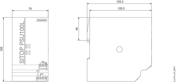 6EP1334-1LB00 Nguồn điện SITOP PSU100L một pha 24 V DC/10 A Siemens