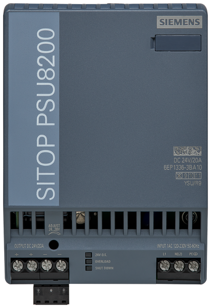 6EP1336-3BA10 Nguồn điện SITOP PSU8200 một pha 24 V DC/20 A Siemens