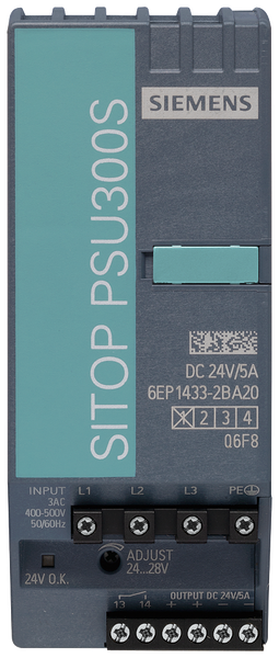 6EP1433-2BA20 Bộ nguồn SITOP PSU300S 3 pha 24 V DC/5 A Siemens